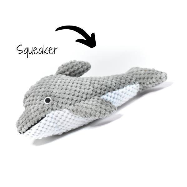 Patchwork Dog Dolphin 10 Inch - ComfyPet Products