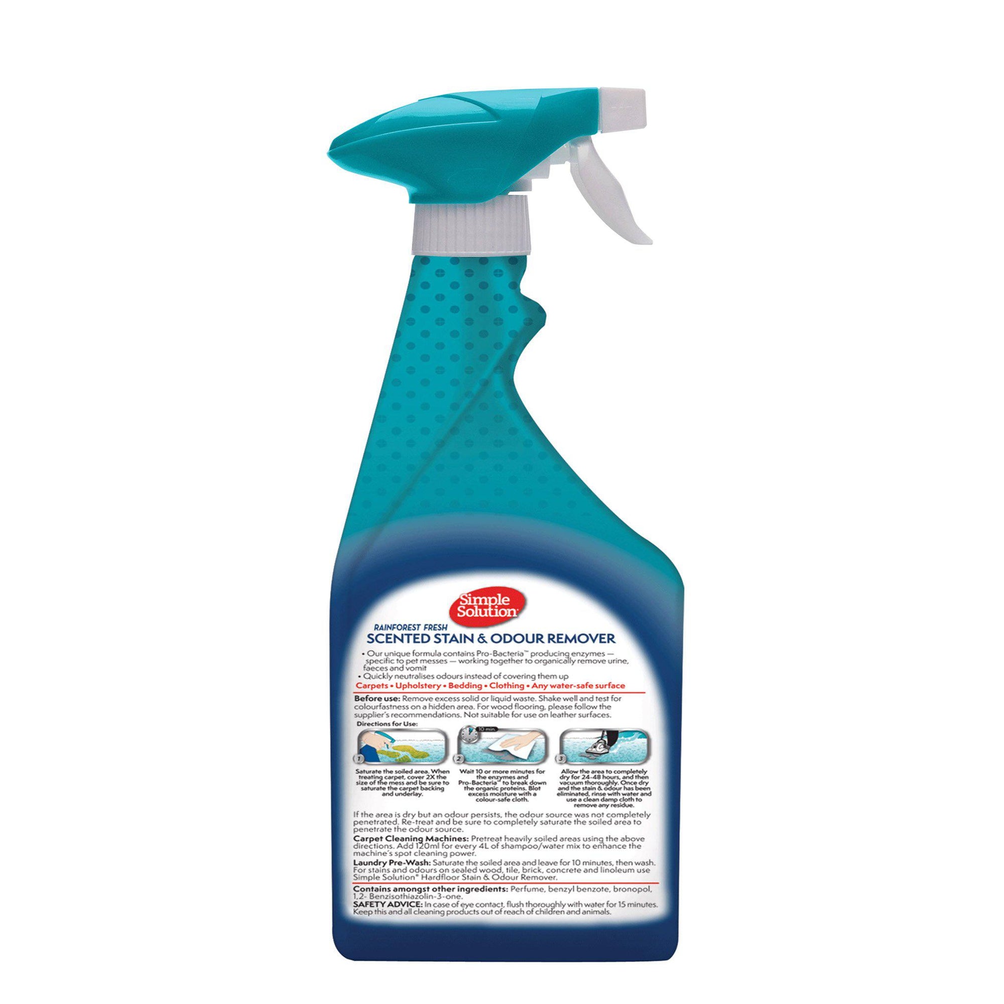 Simple Solution Dog Stain & Odour Remover 750ml - Rain Forest - ComfyPet Products